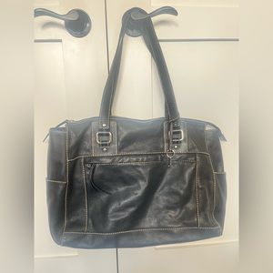 Black Fossil Tote Bag